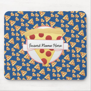 Pizza Lover Customizable Monogram Mouse Pad