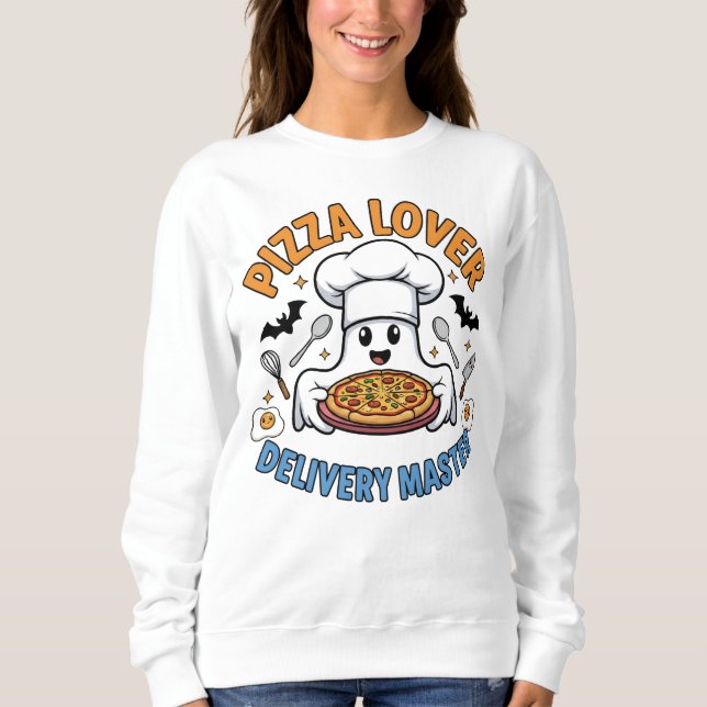 Pizza Lover – Delivery Master Ghost Chef Sweatshirt (Front)