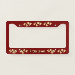 Pizza Lover Design License Plate Frame