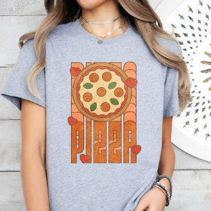 Pizza Lover, Funny Pizza Tee, Retro Pizza T-Shirt