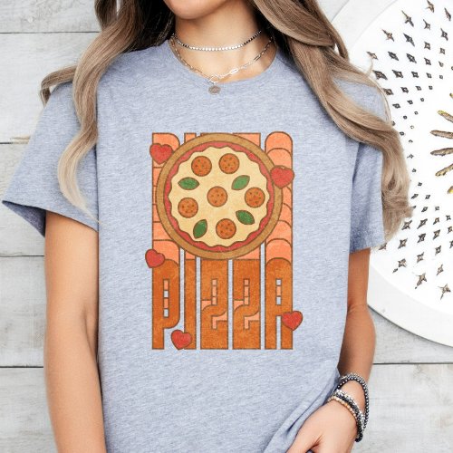 Pizza Lover Funny Pizza Tee Retro Pizza T_Shirt