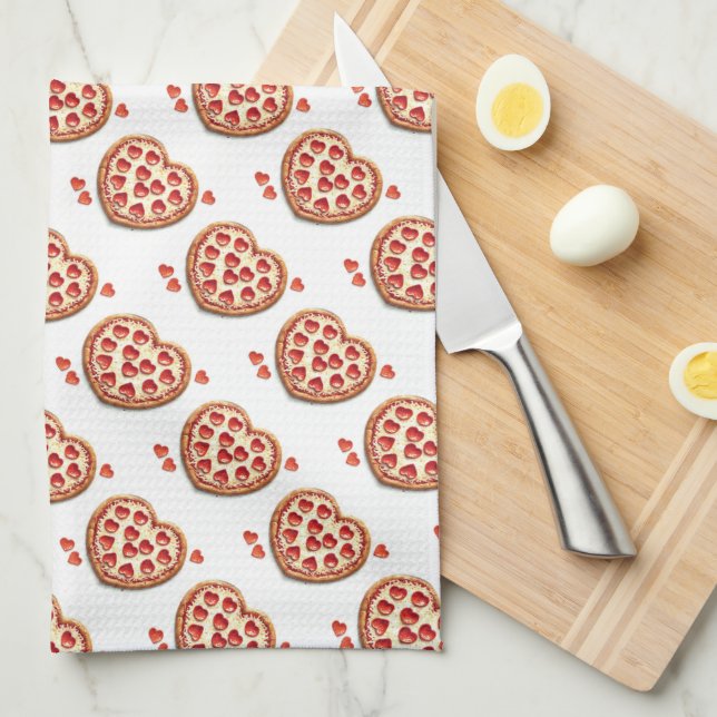 Pizza Lover Pattern  Kitchen Towel (Quarter Fold)