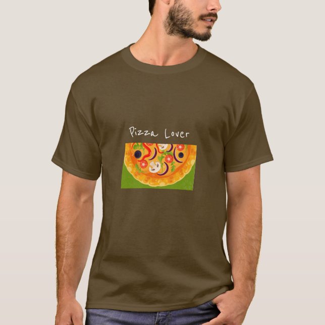 Pizza Lover  slogan Yummy  Italian pizza T-Shirt (Front)