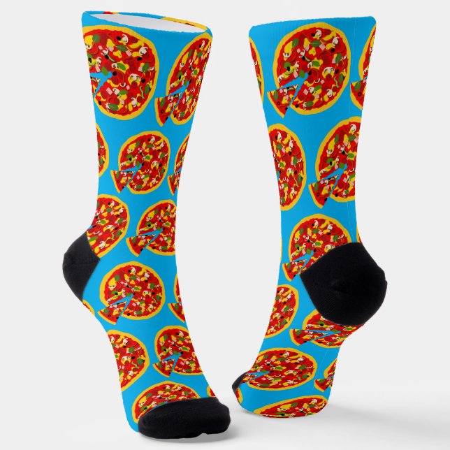 Pizza Lover Socks (Angled)
