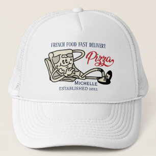 Pizza Lover Trucker Hat – Adjustable Snapback Mesh