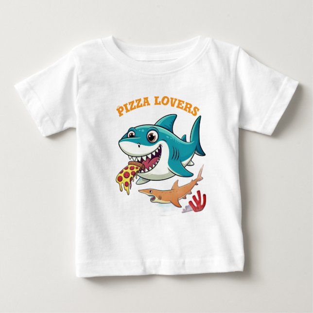 Pizza lovers baby T-Shirt (Front)