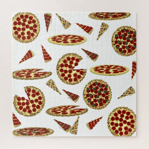 Pizza Lover's Pattern Jigsaw Puzzle