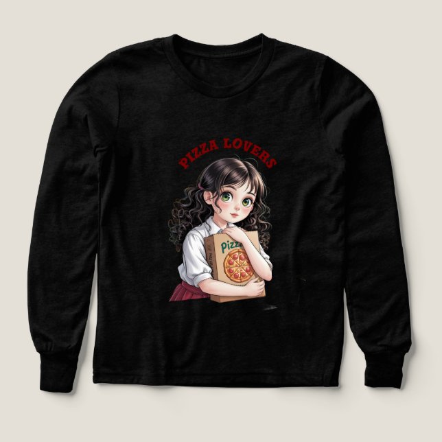 Pizza lovers Tri-Blend shirts (Design Front)