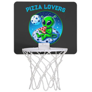 Pizza-Loving Alien on the Moon | Fun Cosmic Mini Basketball Hoop