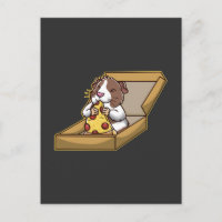 Pizza loving Guinea Pig Cute Rodent Animal