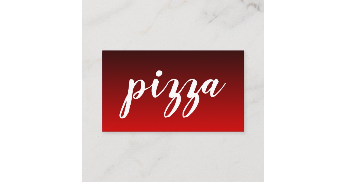 pizza loyalty punch card