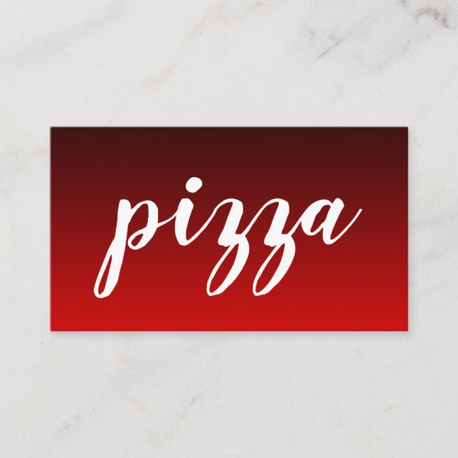 pizza loyalty punch card (Front)