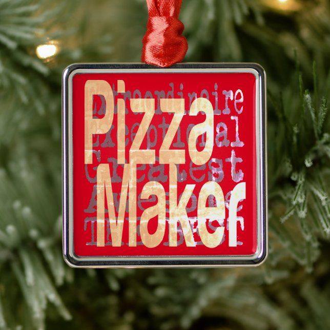 Pizza Maker Extraordinaire Metal Ornament (Tree)