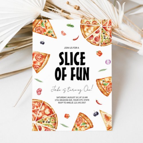 Pizza Making Birthday Party Invitation