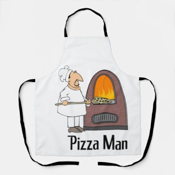 Pizza Man Apron by ThingsWeDo at Zazzle