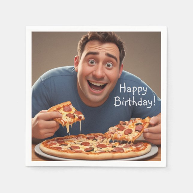 Pizza Man Napkins (Front)