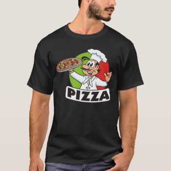 Pizza Man T-shirt by CrabTreeGifts at Zazzle