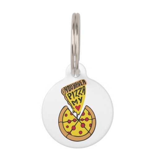 Pizza Mania Pet ID Tag