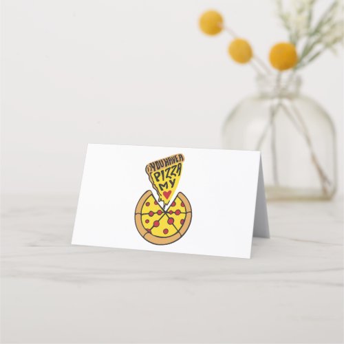 Pizza Mania Place Card