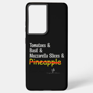 Pizza Margherita W/O Pineapple Samsung Galaxy S21+ Case