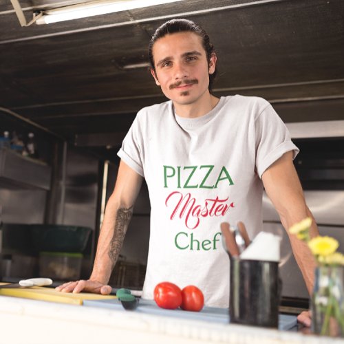 PIZZA   Master Chef Adult T_Shirt