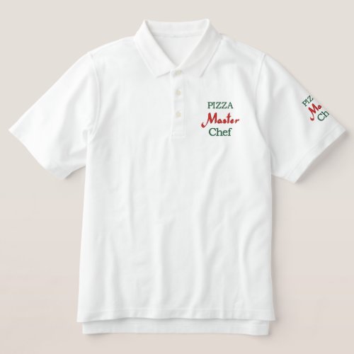 PIZZA   Master Chef  Embroidered Polo Shirt