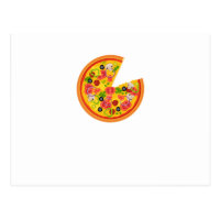 Pizza Matching Couple Valentines Day Gift Foodies Postcard