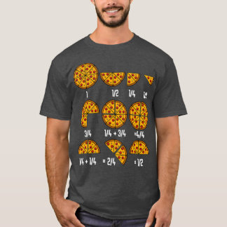 Pizza Math Fraction Italian Cuisine Food Funny T-Shirt