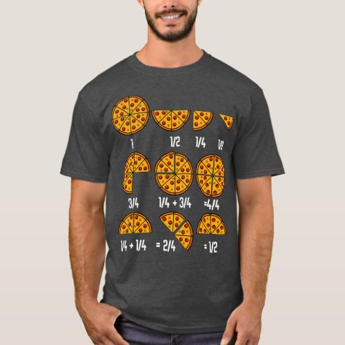 Pizza Math Fraction Italian Cuisine Food Funny T_Shirt