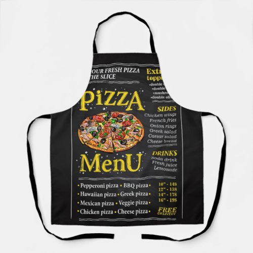 Pizza Menu Apron