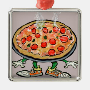 Pizza Metal Ornament