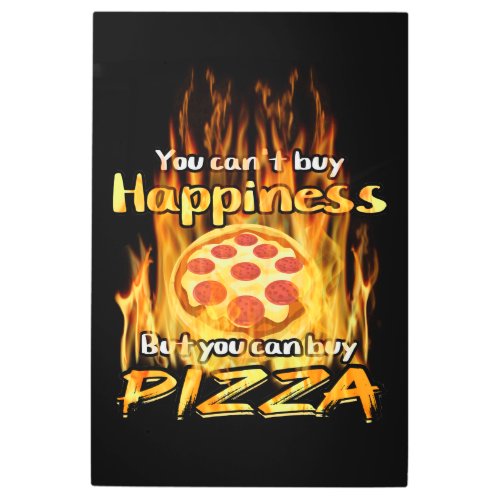 Pizza  metal print