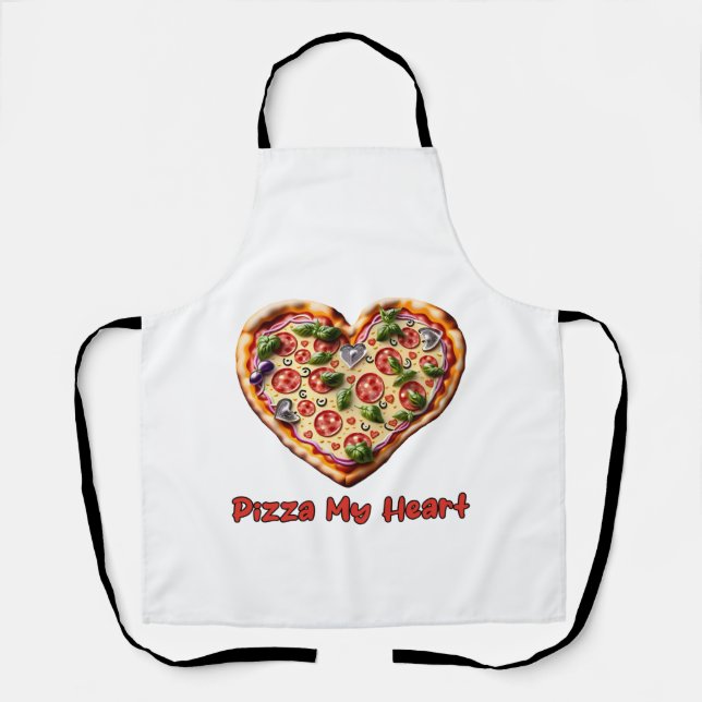 Pizza my heart apron (Front)
