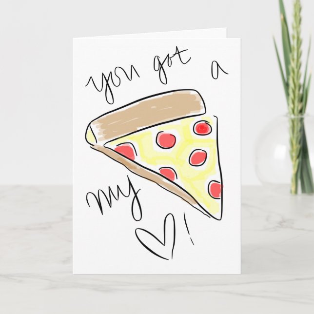 Pizza My Heart Holiday Card (Front)