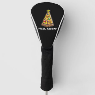 PIZZA NAVIDAD Italian Christmas Tree Humor Golf Head Cover