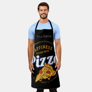 Pizza Neapolitan Retro Snack Vintage Cheese Design Apron