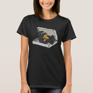 Pizza Newfoundland Dog T-Shirt