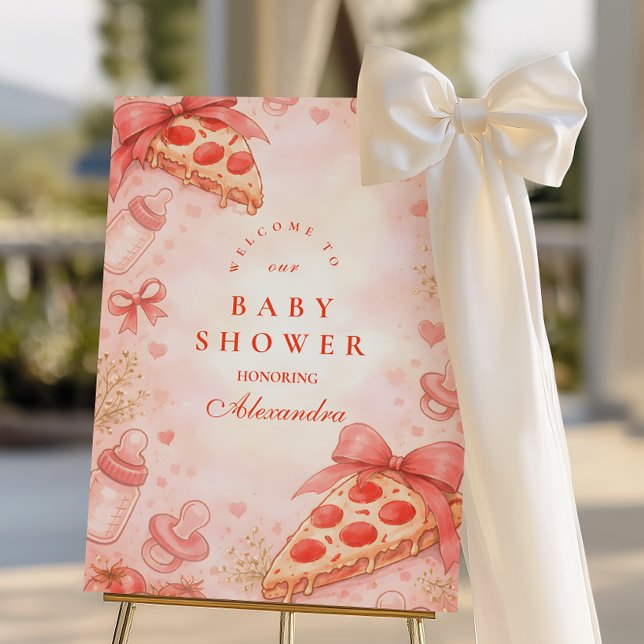Pizza Night Baby Shower Foam Board (Creator Uploaded)