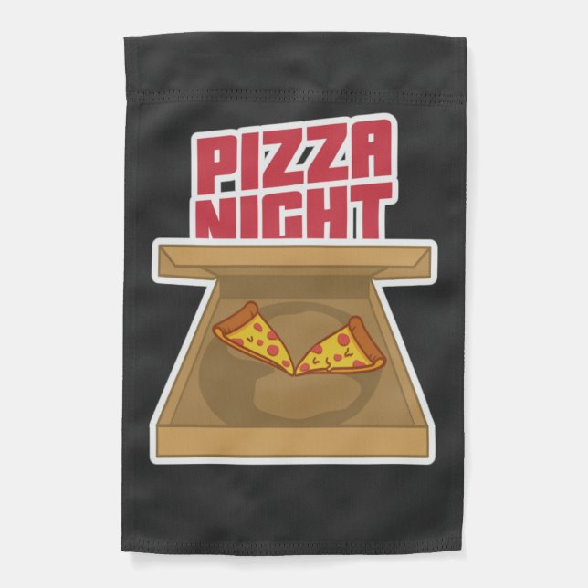 Pizza Night   Garden Flag (Front)