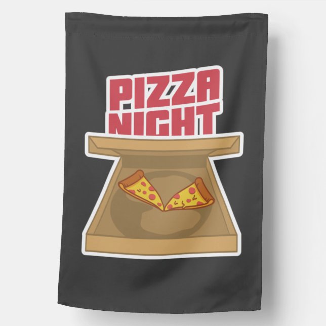 Pizza Night   House Flag (Front)