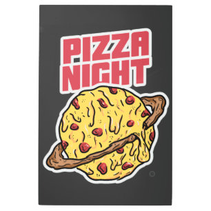 Pizza Night Metal Print