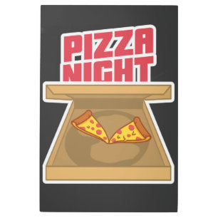 Pizza Night Metal Print