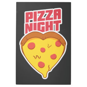 Pizza Night Metal Print