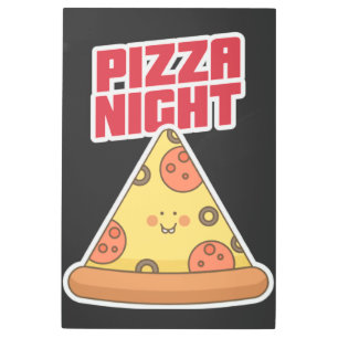 Pizza Night Metal Print