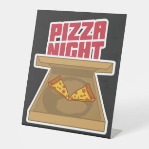 Pizza Night   Pedestal Sign