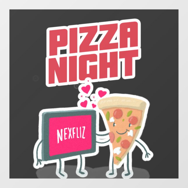 Pizza Night   Window Cling (Sheet)