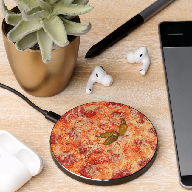 Pizza Novelty Fun Wireless Charger (Desk 2)