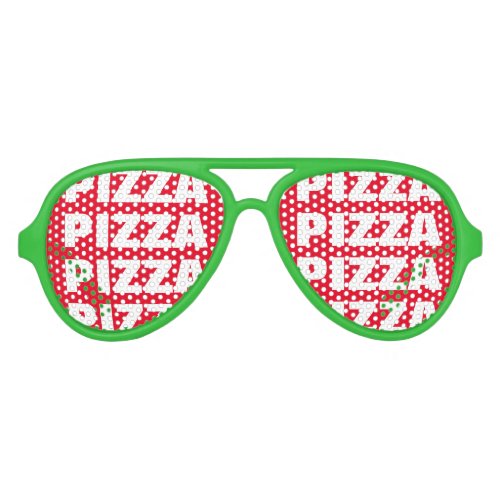 Pizza obsession party shades Funny big sunglasses