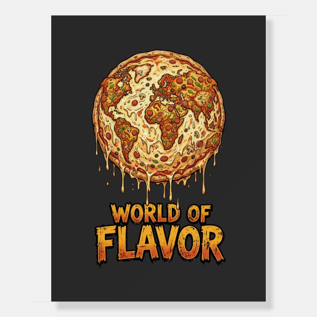 Pizza Overload Planet Foam Board (Front)