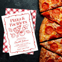 Pizza & Pacifiers Hand Drawn Italian Baby Shower